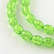 Trasparente perle di vetro crackle fili DGLA-S085-6x8-M-2