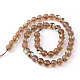 Synthetic Moonstone Beads Strands G-R375-6mm-B05-2