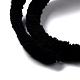 柔らかいかぎ針編みの糸  スカーフ用の太い編み糸  バッグ  クッション作り  ブラック  7~8mm  65.62ヤード（60m）/ロール OCOR-G009-03E-3