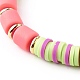 Handgemachte Polymer-Ton-Perlen-Stretch-Armbänder-Sets BJEW-JB06353-01-12