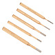 OLYCRAFT 5Pcs 5 Sizes Brass Punch Set Brass Drive Pin Punch Set Brass Punch Tools Accessories Removing Repair Tool for Watch Repair Jewelry Making Woodworking Crafts TOOL-OC0001-74-1