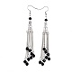 Glass Beads Tassel Earrings EJEW-JE03504-01-2