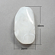 アクリルビーズ  天然石風ジェイドのスタイル  ホワイト  45x24x9mm  穴：2.5mm  約65個/500g MACR-R463-5-2