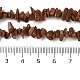 Fili di perline sintetiche con chip di pietra dorata G-D093-A02-5