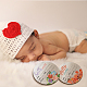 Accessoires photo de bébé en bois imprimés sur une seule face DJEW-WH0600-005-5