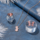 ANATTASOUL Cat Glass & Plastic Pendant Necklaces & Stud Earrings & Finger Rings SJEW-AN0001-52-7