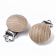 Natural Beech Wood Baby Pacifier Holder Clips X-WOOD-S055-10-3