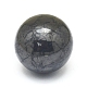天然のシュンガイト球ビーズ  穴がないビーズ  ドリルなし  丸いボール  40.5mm G-F675-01-2