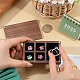 Деревянный магнит и бархатная коробочка для хранения вещей в форме куба CON-WH0200-06B-3