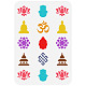 Fingerinspire Buddhismus-Buddha-Muster-Schablone DIY-WH0396-0020-1