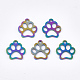 Revestimiento de iones (ip) 201 amuletos para mascotas de acero inoxidable STAS-Q201-JN210-3