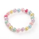 Transparent Acrylic Beads Stretch Bracelets for Kids BJEW-JB05863-1