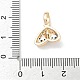 Латунные микро проложить кубического циркония подвески KK-D104-01G-3