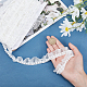 SUPERFINDINGS 10 Yards Pearl Trimming Lace Ribbon White Polyester Lace Trim with Imitation Pearl Beads for Bridal Wedding Decorations Sewing DIY Making and DIY Crafts OCOR-WH0075-17A-3