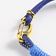 Imitation Leather Handmade Cord Bracelets BJEW-M148-02-2