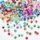 Kit per la creazione di braccialetti elasticizzati con perle di vetro craquelé dipinte da forno fai da te DIY-PH0004-54D-4