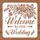 Benecreat benvenuto al nostro stencil di matrimonio DIY-WH0172-984-3