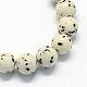 Chapelets de perles de pierres précieuses synthétiques G-R271-4mm-Y29-1