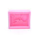 3D 祈りの天使の石鹸シリコンモールド  シリコーンキャンドル石鹸型用  ピンク  93x79x31mm  インナーサイズ：80x60mm DIY-WH0176-56-1