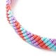 Bracelet de perles tressées en cordon de nylon BJEW-JB07478-4