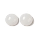 ガラスカボション  天然石風  半円  ホワイト  10x5mm&nbsp;GLAA-B017-07B-01-1