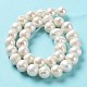 Fili di perle di perle d'acqua dolce coltivate naturali PEAR-E019-12-3