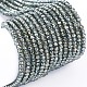 Electroplate Glass Beads Strands EGLA-F149-FR-02-1