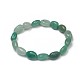 Natural Green Aventurine Stretch Beaded Bracelets BJEW-K213-E01-1