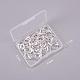NBEADS 50 Pcs Lever Back Earrings French Hook Ear Wire Open Loop for Jewellery Making STAS-NB0004-08P-3