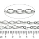 304 Stainless Steel Textured Oval Link Chains CHS-K018-02P-2