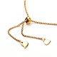 Braccialetto di scorrimento regolabile perline di perle naturali per il regalo delle donne della ragazza X-BJEW-JB06820-02-5