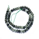 Natürlichen grünen Rutilquarz Perlen Stränge G-O170-64B-2