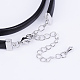 PU Leather Cord Choker Necklaces NJEW-H477-04-5