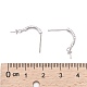 Boucles d'oreilles à tige en argent sterling plaqué rhodium STER-P035-41P-3