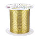 丸銅線  ワイヤーラップジュエリー作り用  ライトゴールド  22ゲージ  0.6mm  約164.04フィート（50m）/ロール CWIR-BC0006-02A-LG-1