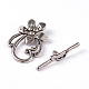 Tibetan Style Alloy Toggle Clasps LF0677Y-1