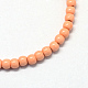 Chapelets de perles en turquoise synthétique TURQ-S284-10mm-A06-2