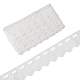 GORGECRAFT 7.5 Yards White Cotton Lace Trim Hollow Embroidery Eyelet Cotton Lace Fabric Trimming Triangle With Flower Garment Accessories For Sewing Crafts Diy Bridal Dress Blankets Wedding Decoration OCOR-GF0002-25-1