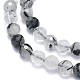 Chapelets de perles en quartz rutile noir naturel G-K310-A06-6mm-3
