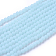 Brins de perles de verre opaque givré FGLA-G002-A02-1