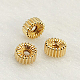 Yellow Gold Filled Corrugated Beads KK-G157-5x3mm-3-1
