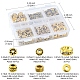 285 pièces 6 perles d'espacement en alliage de style tibétain avec strass en fer et style tibétain DIY-FS0004-08-5