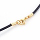Leather Cord Necklace Making MAK-L018-06A-01-3