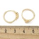 Серьги-кольца из латуни с прозрачным фианитом EJEW-Q014-14G-3
