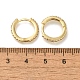 Серьги-кольца из латуни с микропаве из кубического циркония EJEW-H143-15G-5