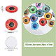 30 шт. 15-х цветные светящиеся самоклеящиеся стеклянные глаза-кабошоны DIY-CA0006-27A-2