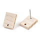 Fornituras de aretes de madera de fresno EJEW-N017-011I-3