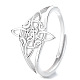 Кольца с ведьминым узлом 925 из стерлингового серебра для женщин FS-WG40E9F-01-4