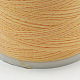 丸いメタリック糸  刺しゅう糸  9プライ  ライトカーキ  0.8mm  約328.08ヤード（300m）/ロール MCOR-G001-0.8mm-23-3