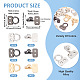 15 комплект двухцветных литейных крючков и петель DIY-TA0012-27-4